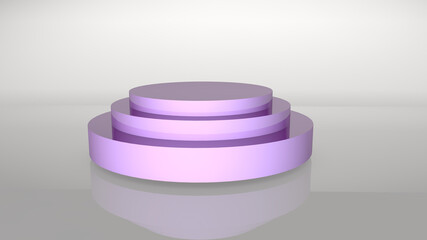 3d render stand object  metal