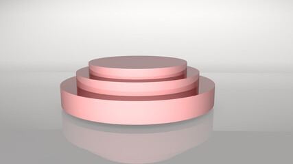 3d render stand object  metal