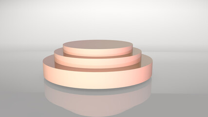 3d render stand object  metal