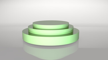 3d render stand object  metal