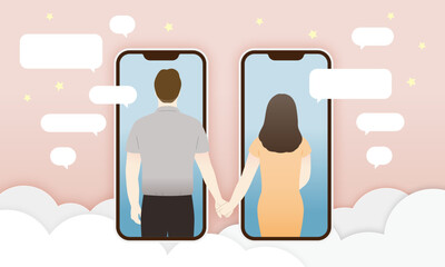 カップルのメッセージ