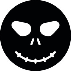 halloween icons skull and death