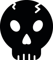 halloween icons skull and  head