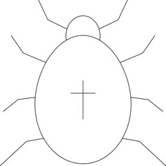 halloween icons bug and spider