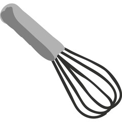 Whisk icon vector cook hand mixer symbol