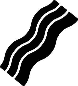 foods icons bacon and strips