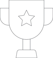 elearning icons trophy and winner