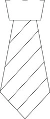 business icons tie and stripes
