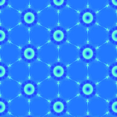 Christmas pattern from snowflakes,illustration on a blue background, elements of new year decor, background for festive packaging, flyer, new year gifts