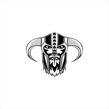 viking logo vector image  illustration