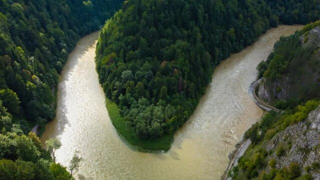 The Three Crowns Massif over The Dunajec River, north Slovakia