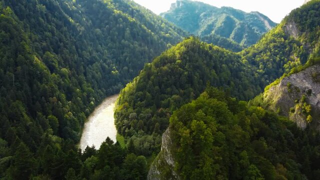 The Three Crowns Massif over The Dunajec River, north Slovakia