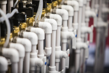 Various PVC pipes and fittings