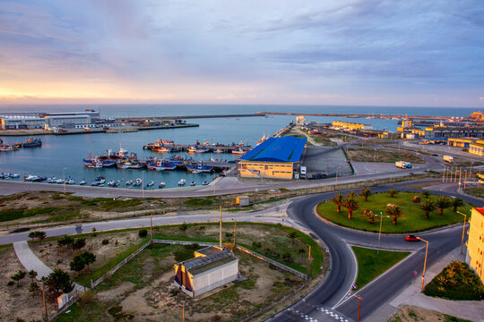 Harbor of Peniche - aerial view