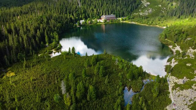 Poprad Lake (Popradske pleso) in High Tatras national park, Slovakia
