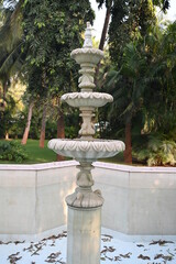 Obraz premium dried fountain in the garden