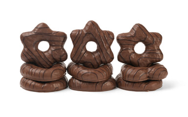 biscuit pain d'épice enrobé de chocolat pour noël