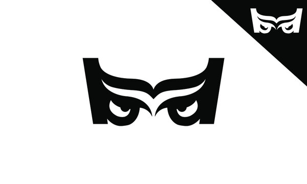 Letter BD Owl Logo Design Vector