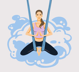 yoga relaxation illustration