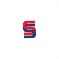 letter s logo vector template 2d