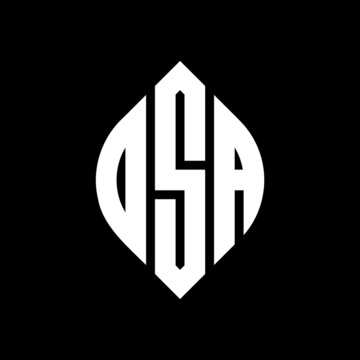 DSA circle letter logo design with circle and ellipse shape. DSA ellipse letters with typographic style. The three initials form a circle logo. DSA Circle Emblem Abstract Monogram Letter Mark Vector.