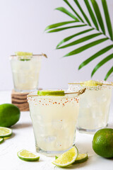 mojito cocktail with lime and mint