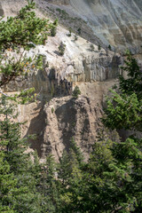 Fototapeta na wymiar Beautiful cliff in Yellowstone national park USA