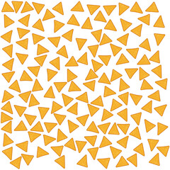 Cheese slice pattern on white background. Great for wallpaper, web background, wrapping paper, fabric, packaging, greeting cards, invitations and more.