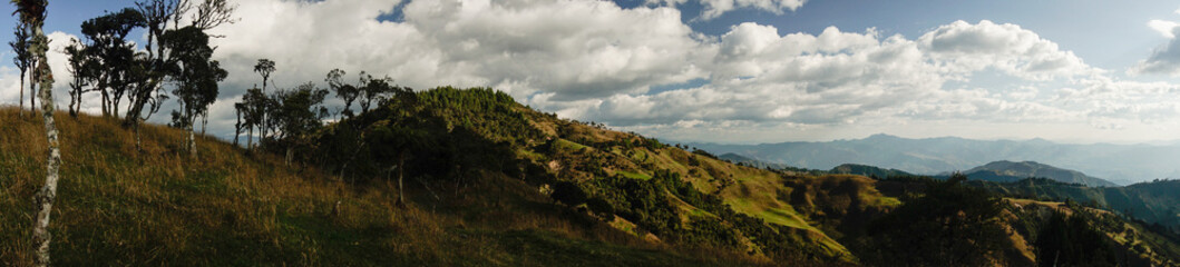 Fototapeta na wymiar panorama andes southern Ecuador
