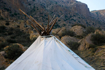 Wigwam by the sea