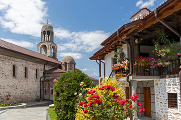 Orthodox Hadzhidimovo Monastery of Saint George, Bulgaria - obrazy, fototapety, plakaty