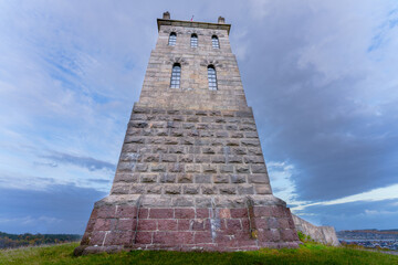 Slottsfjelltårnet, a historic tower in the ruins of Tunsberghus Castle on the Slottsfjellet in Tonsberg