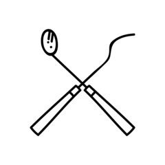 Hand drawn vector illustration.