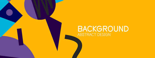 Abstract background with blocks, lines, geometric shapes. Techno or business concept for wallpaper, banner, background, landing page