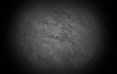Old wall texture cement dark black gray  background abstract grey color design are light with white gradient background.