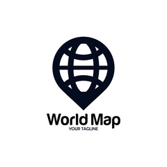 world pin logo