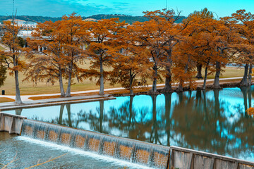 Louise Hays Park  and the Guadalupe River