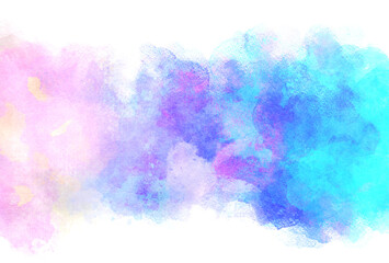 背景素材_水彩テクスチャ_紫と水色