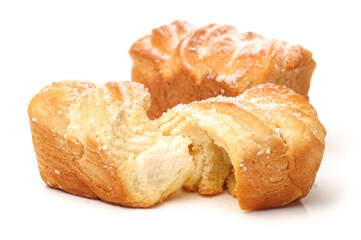 bread on white background