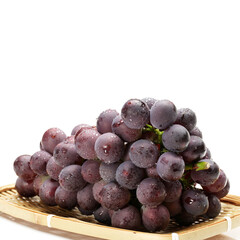 grapes isolated on white