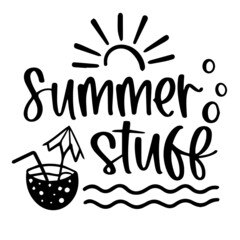 summer stuff logo inspirational quotes typography lettering design