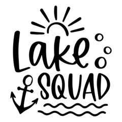 lake squad logo inspirational quotes typography lettering design