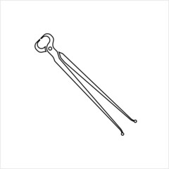 Hoof Nipper Icon, Pair Of Scissors Pliers