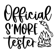 official s'more tester logo inspirational quotes typography lettering design
