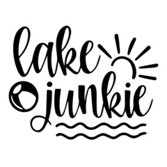 lake junkie logo inspirational quotes typography lettering design