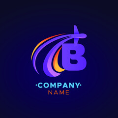This is a B Letter Logo for travel agency business