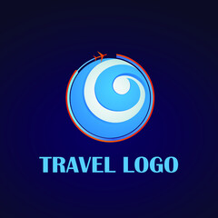 This is an abstract Logo for a travel agency business