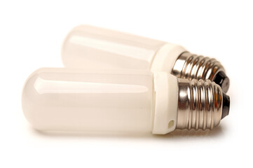 Model lamp on white background