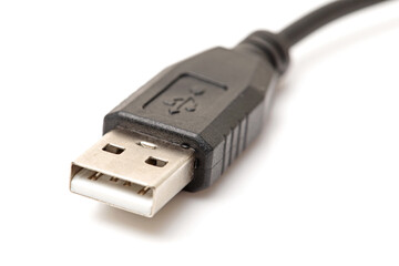 USB cable isolated on white