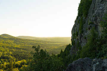 landscape in the sunset